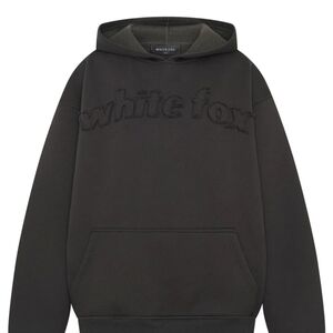 Whitw Fox Hoodie From The Archives Lexi Oversized Hoodie Charcoal